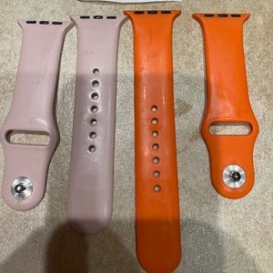 Apple 🍎 watch band orange pink 38/40 mm like new